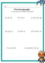 Matematiska uttryck och prioriteringsregler - Årskurs 6 - 9