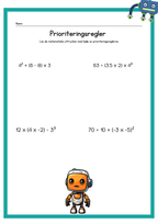 Matematiska uttryck och prioriteringsregler - Årskurs 6 - 9