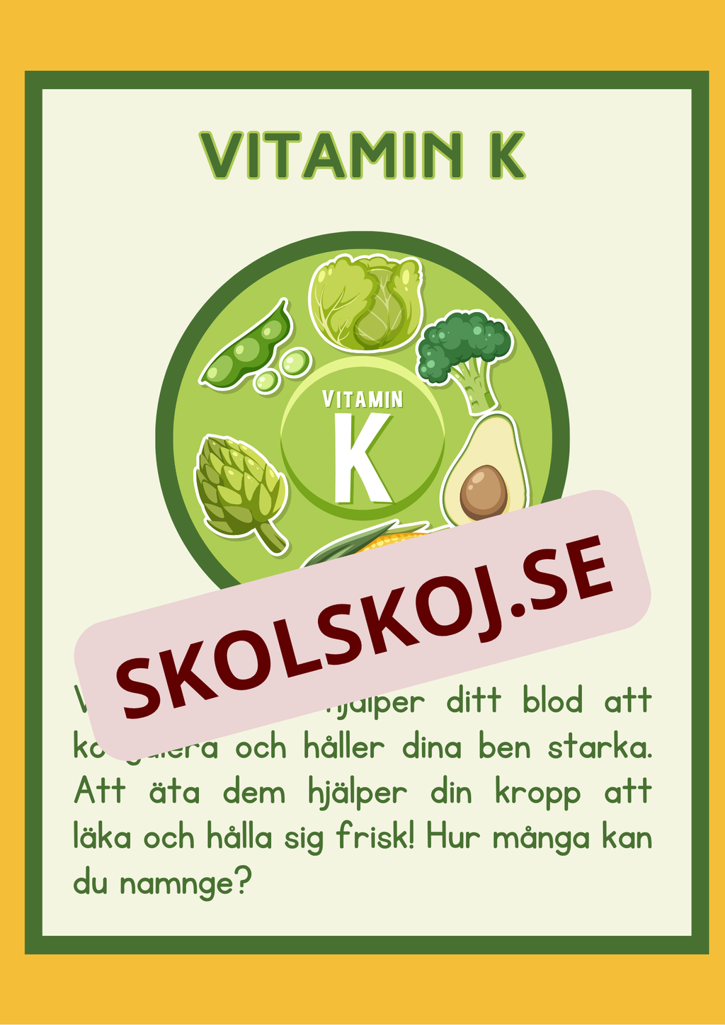 Matens kemi - Vitaminer