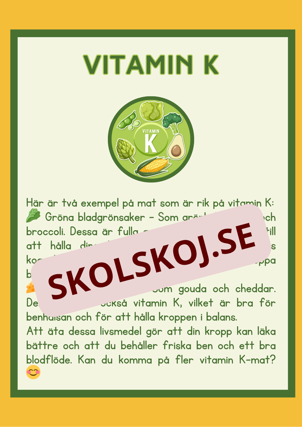 Matens kemi - Vitaminer