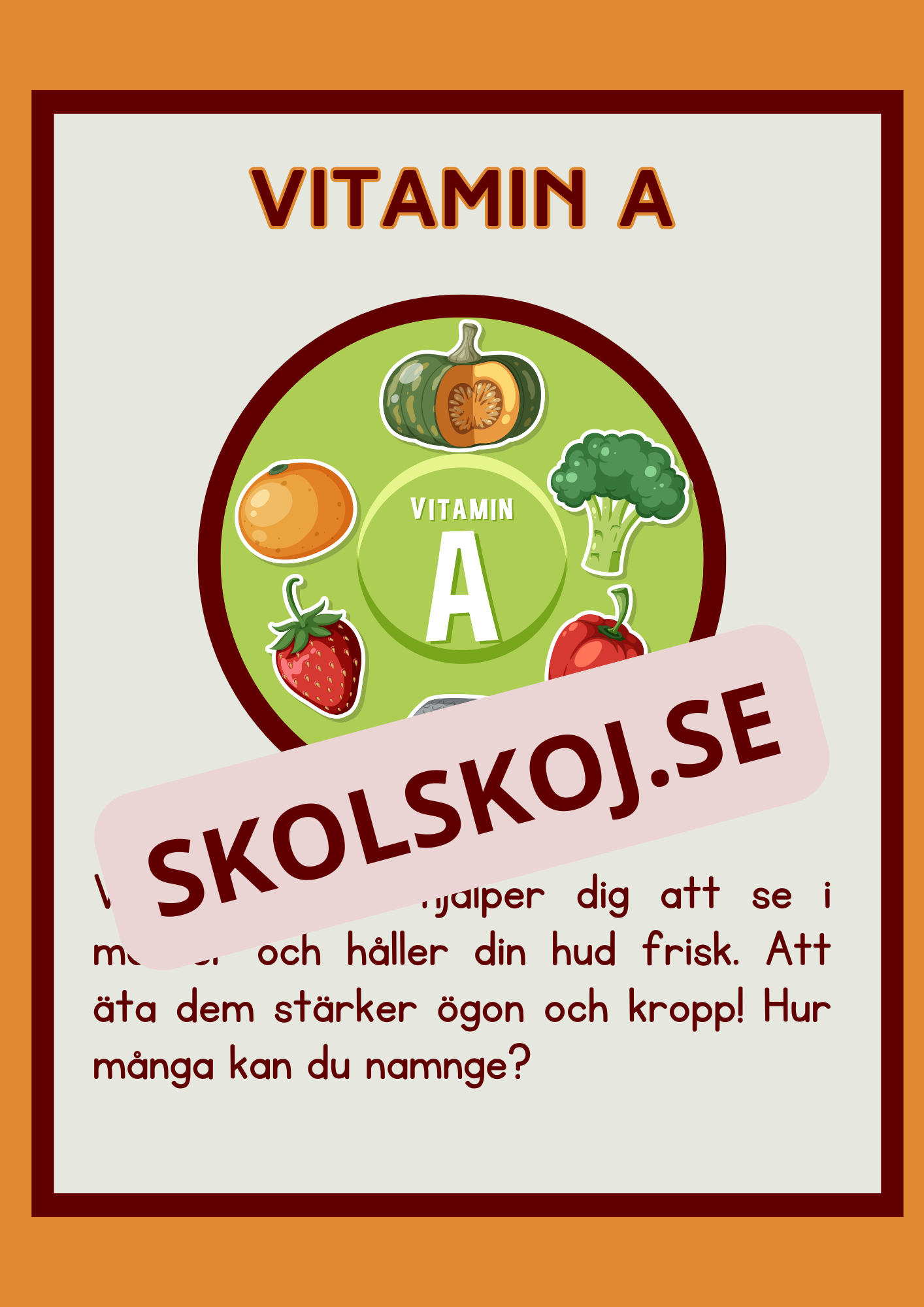 Matens kemi - Vitaminer