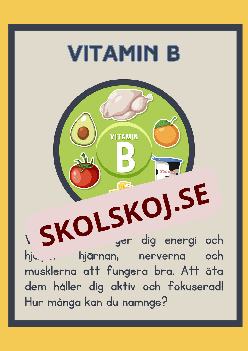 Matens kemi - Vitaminer