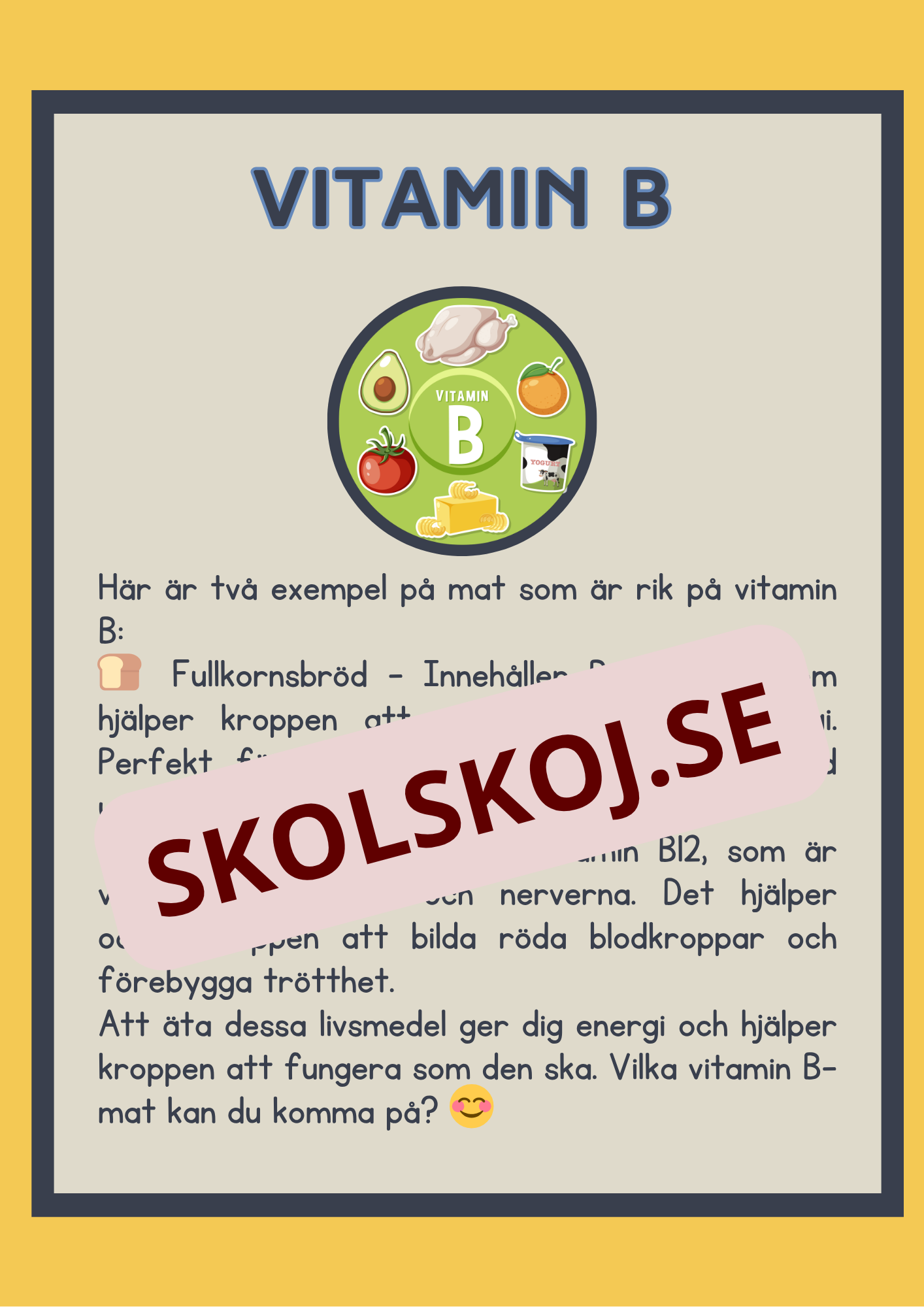 Matens kemi - Vitaminer