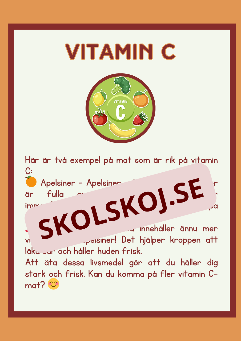 Matens kemi - Vitaminer