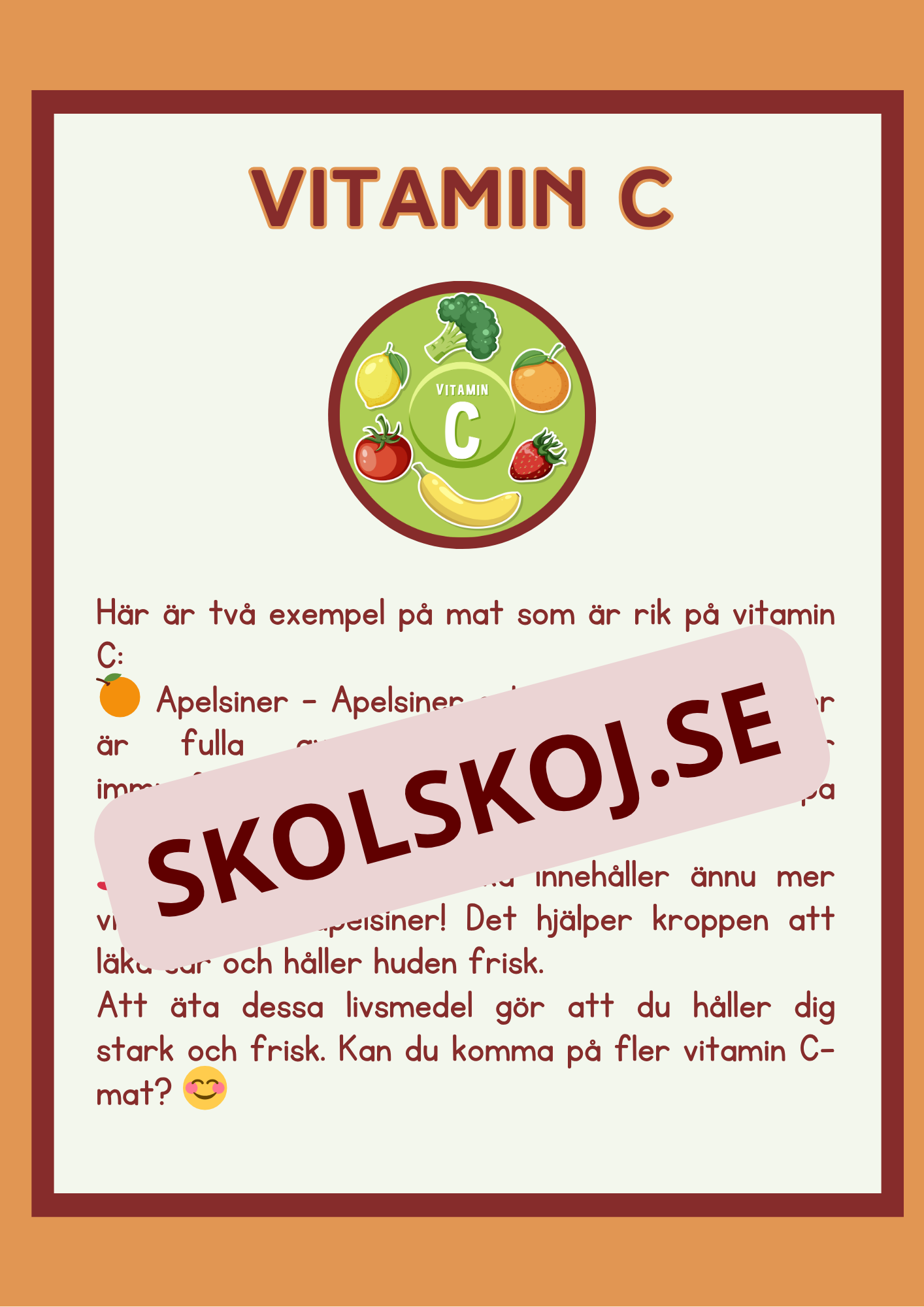Matens kemi - Vitaminer