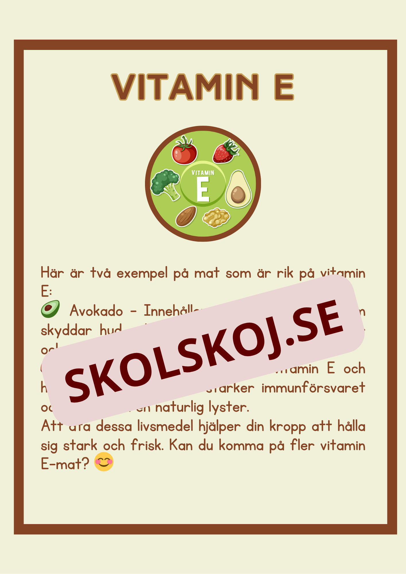 Matens kemi - Vitaminer