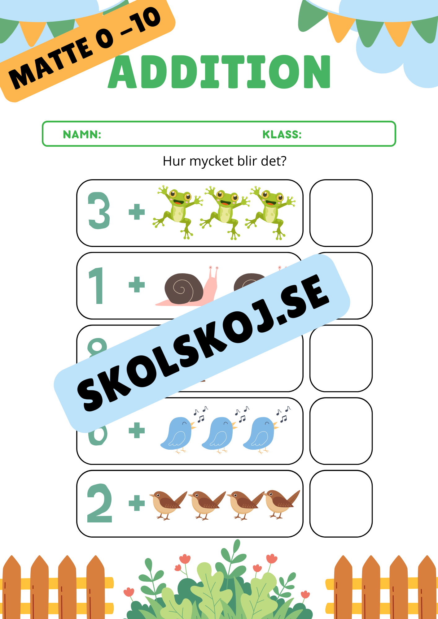 Matte 0 - 10 - Häfte