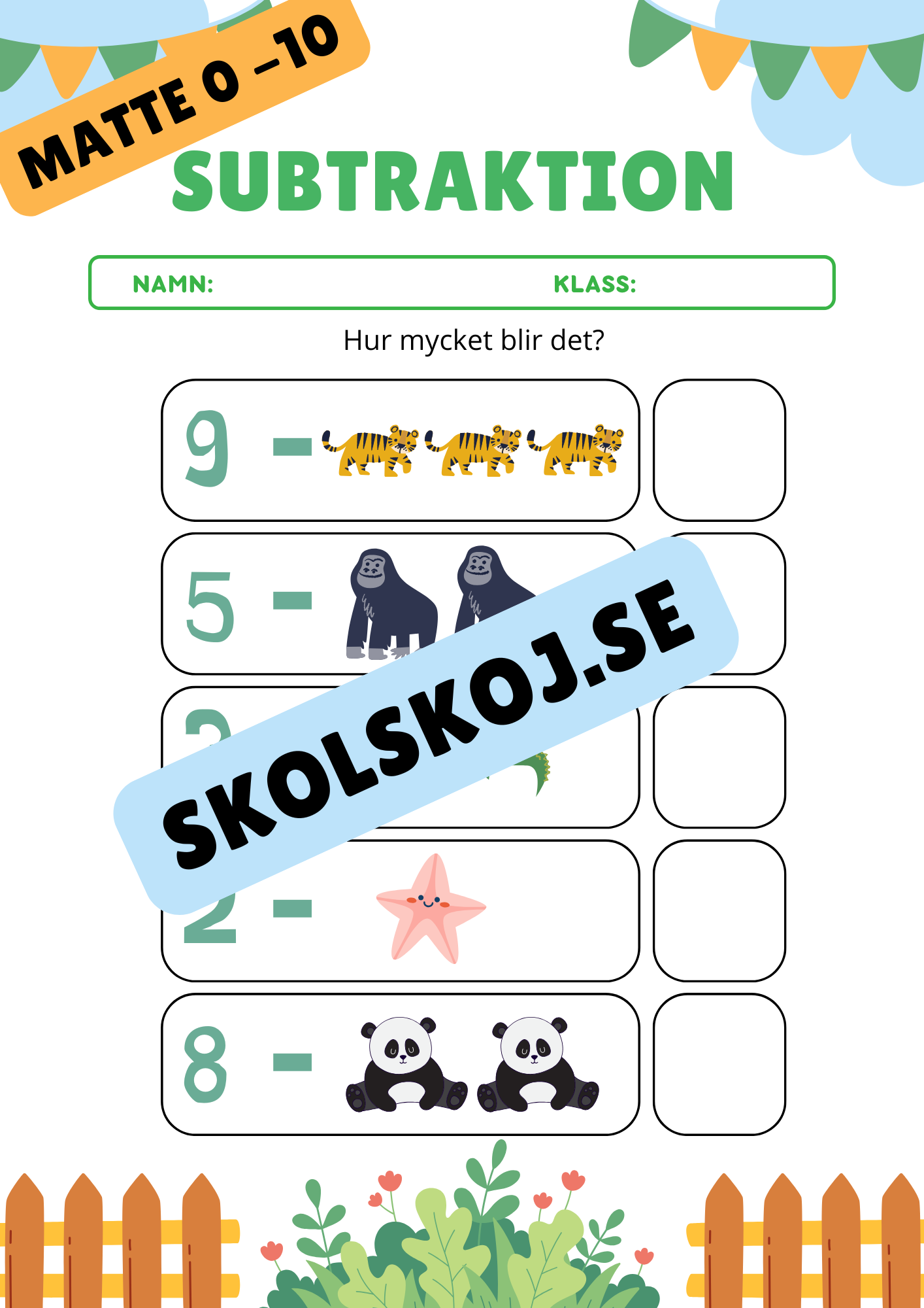 Matte 0 - 10 - Häfte
