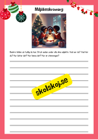 Miljöbeskrivningar med julstämning - 9 st