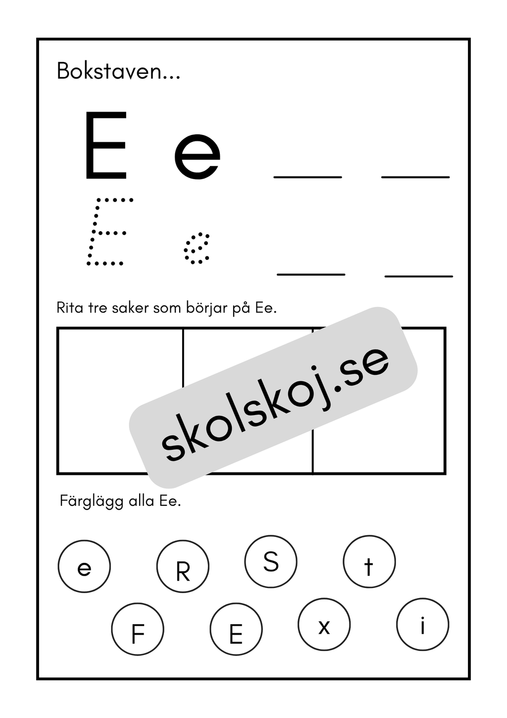 Mina bokstäver - Häfte (30 sidor)
