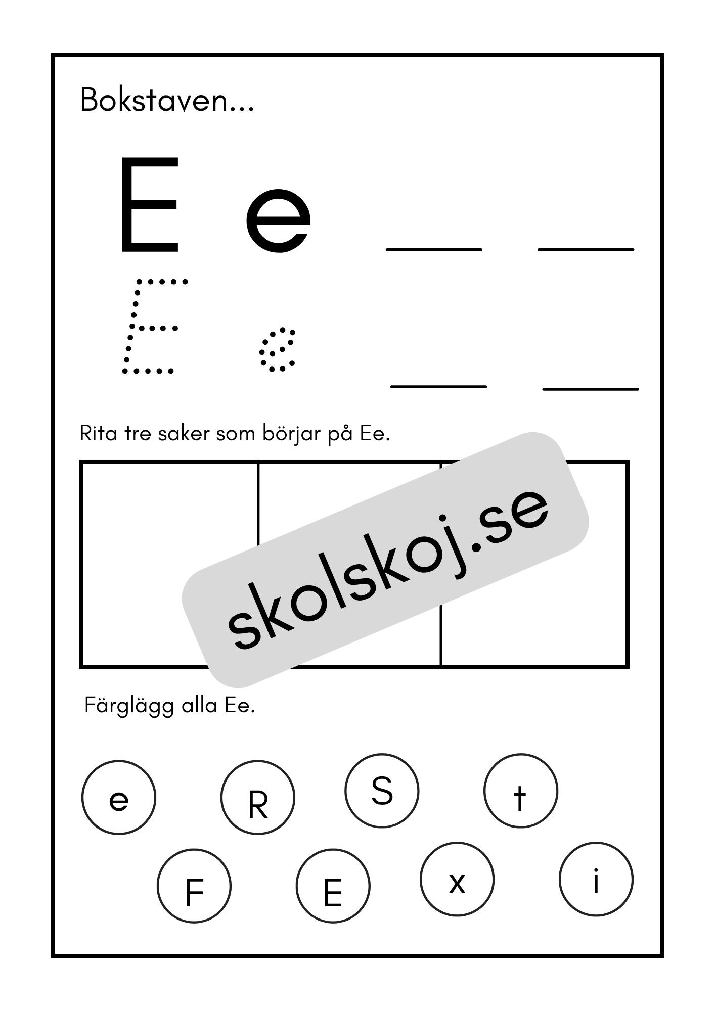 Mina bokstäver - Häfte (30 sidor)