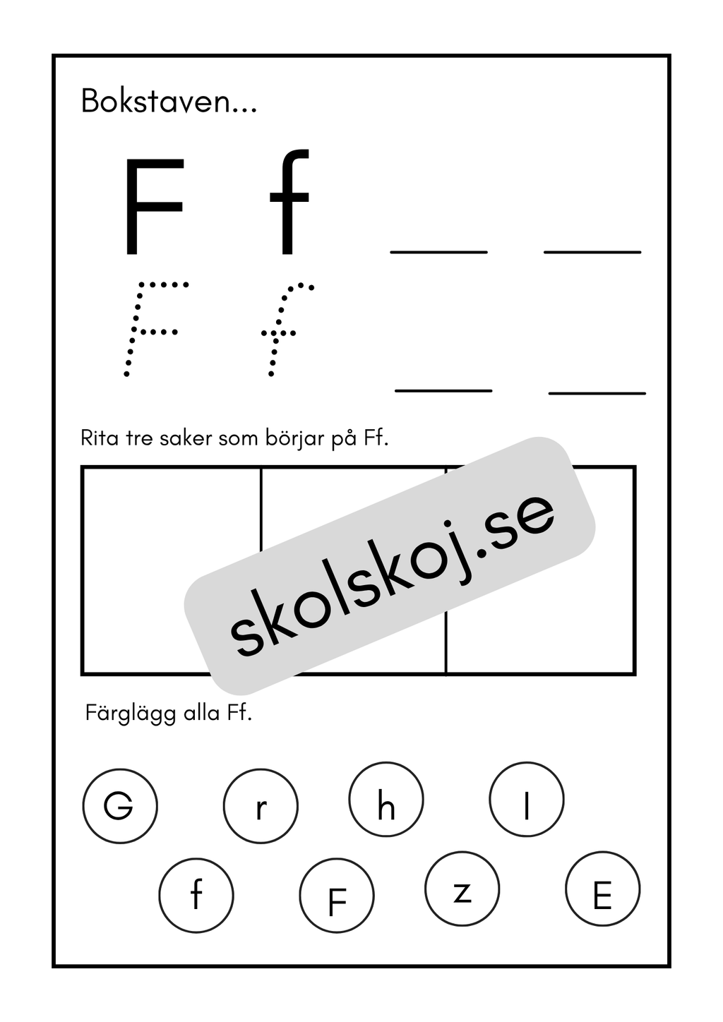 Mina bokstäver - Häfte (30 sidor)