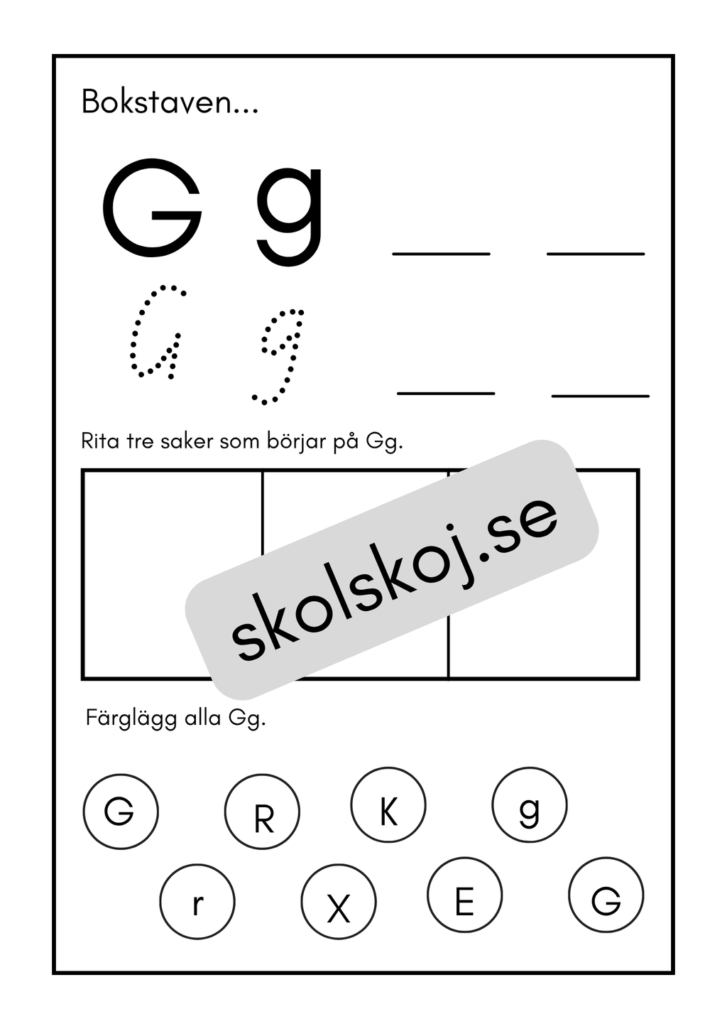 Mina bokstäver - Häfte (30 sidor)