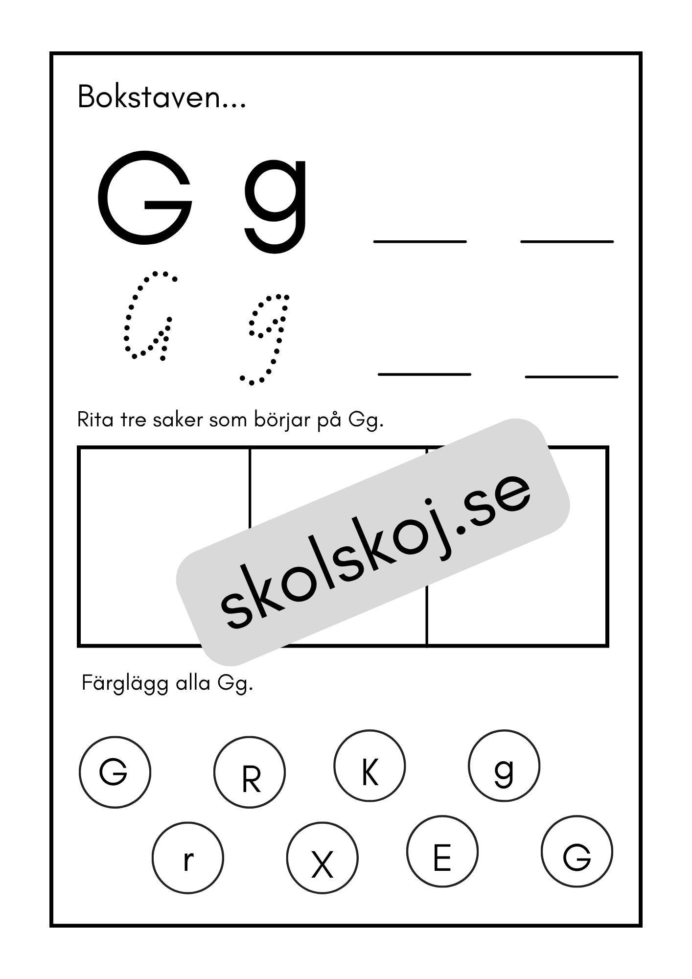 Mina bokstäver - Häfte (30 sidor)