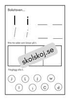 Mina bokstäver - Häfte (30 sidor)