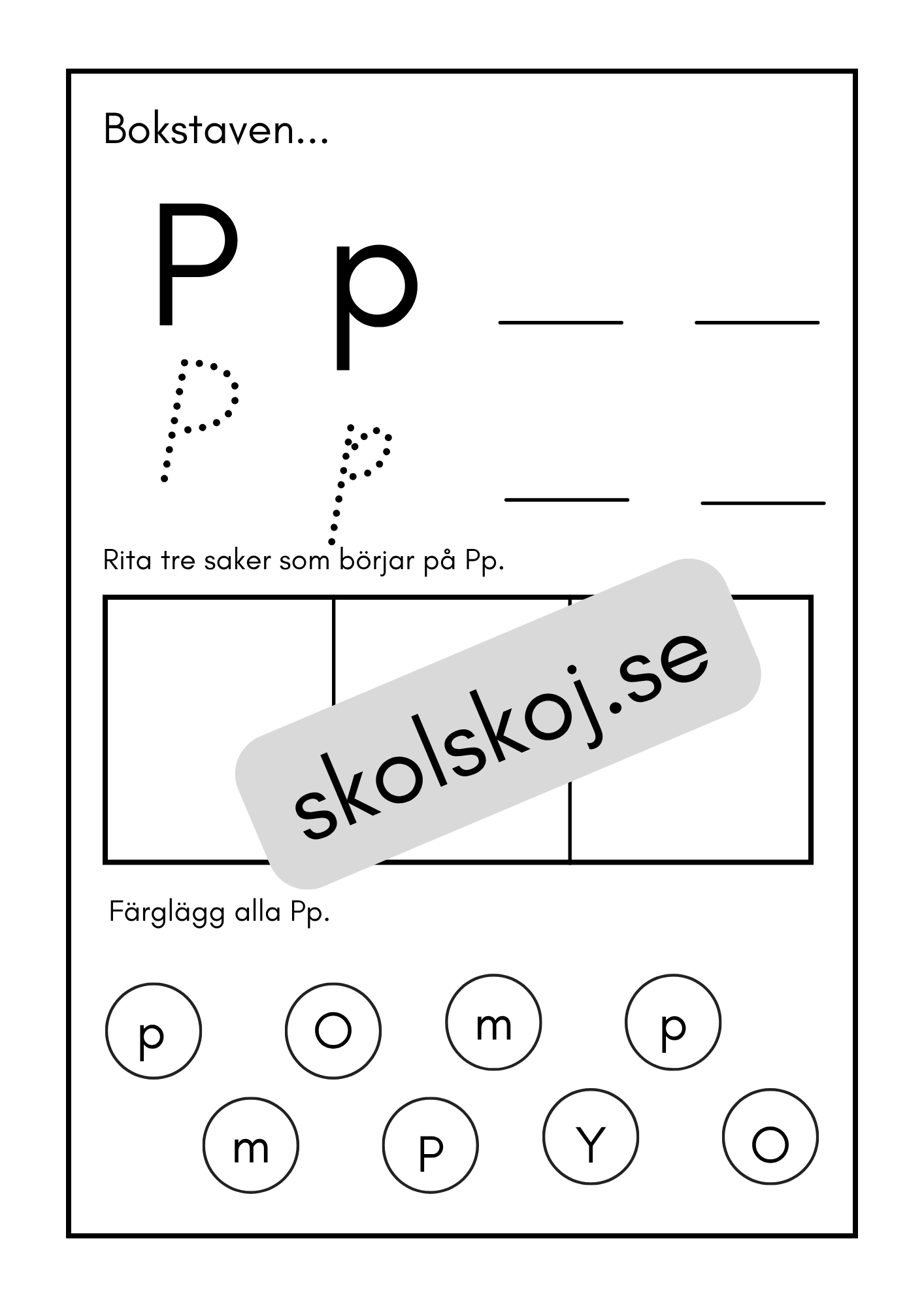Mina bokstäver - Häfte (30 sidor)