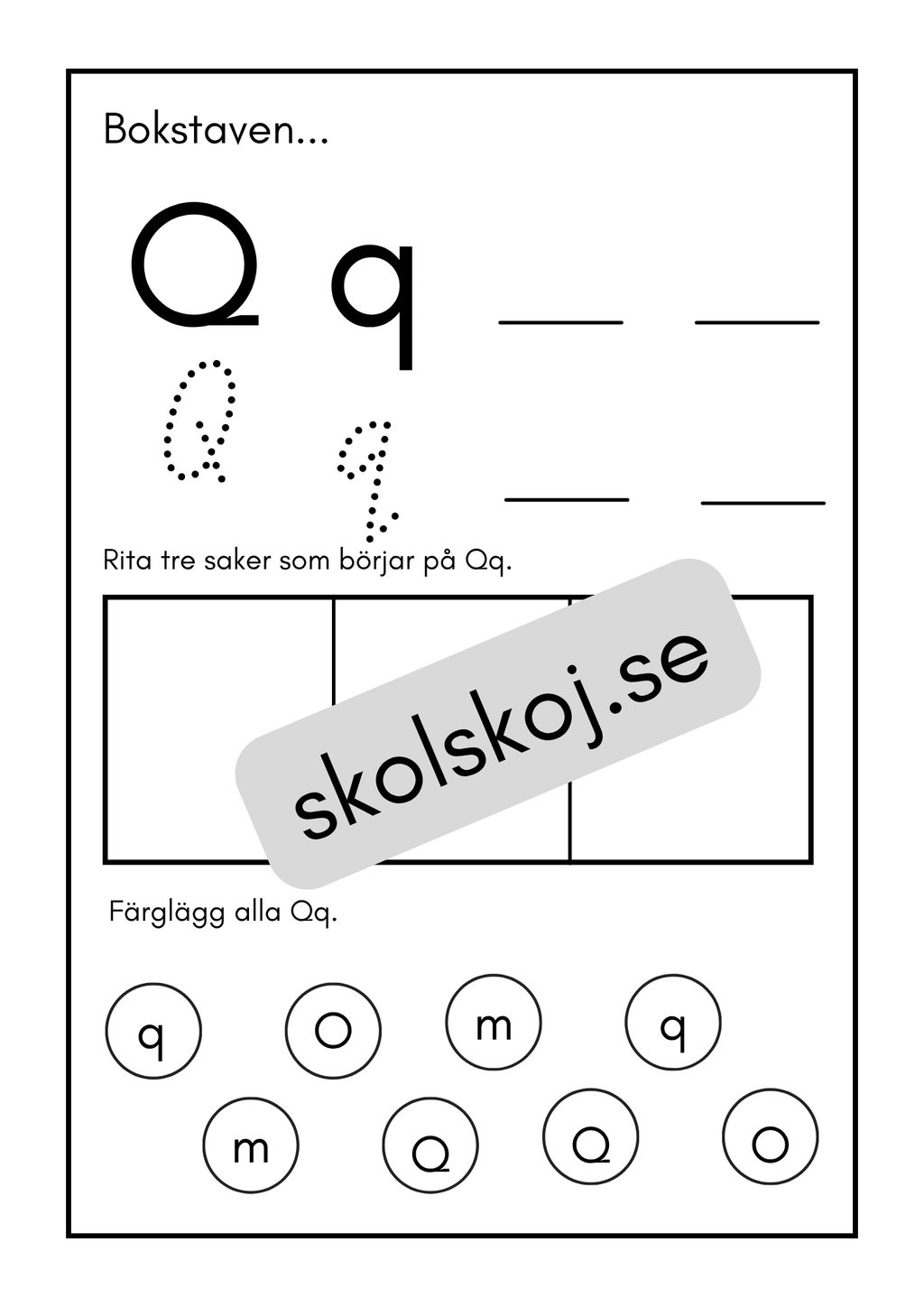 Mina bokstäver - Häfte (30 sidor)