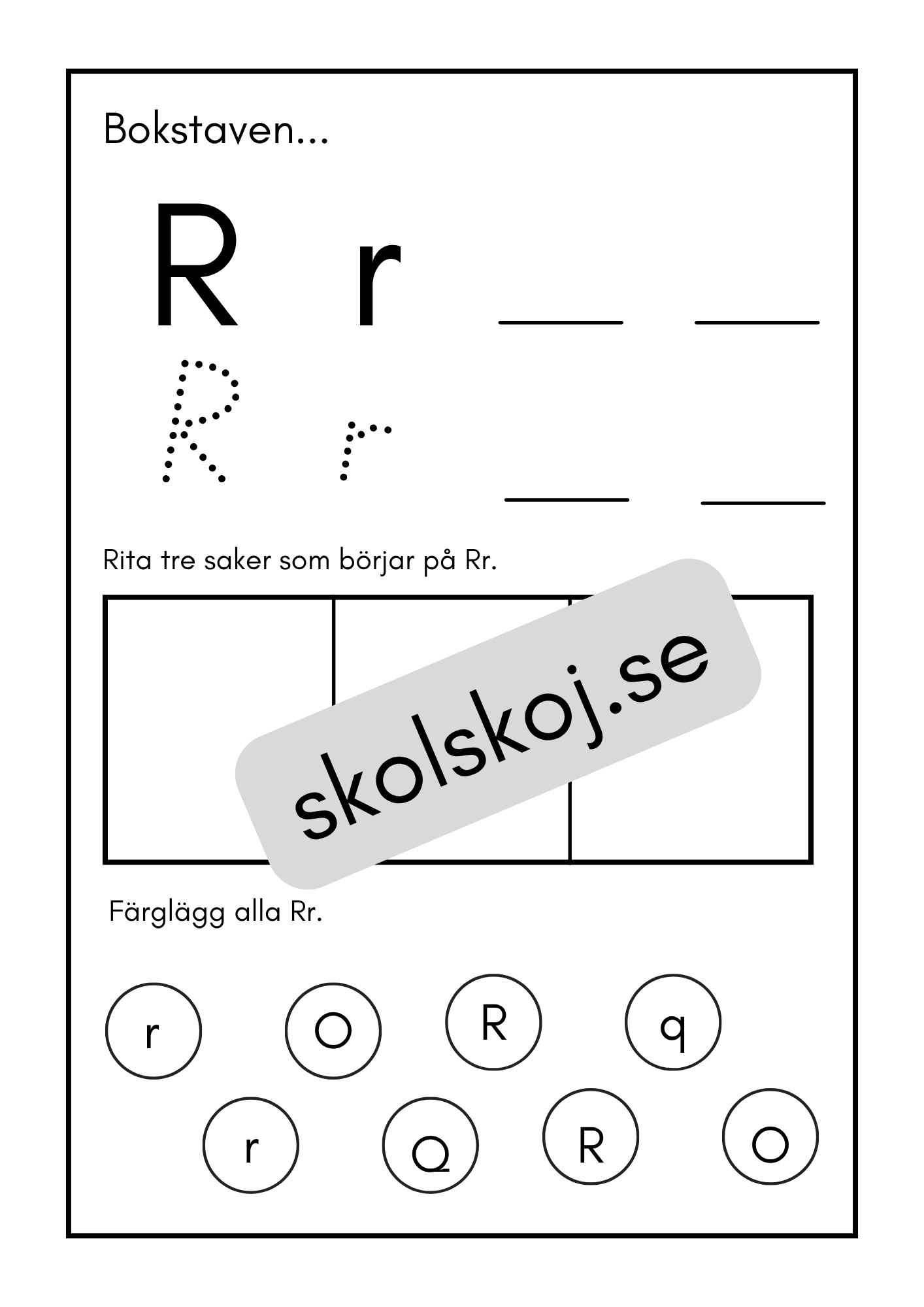 Mina bokstäver - Häfte (30 sidor)