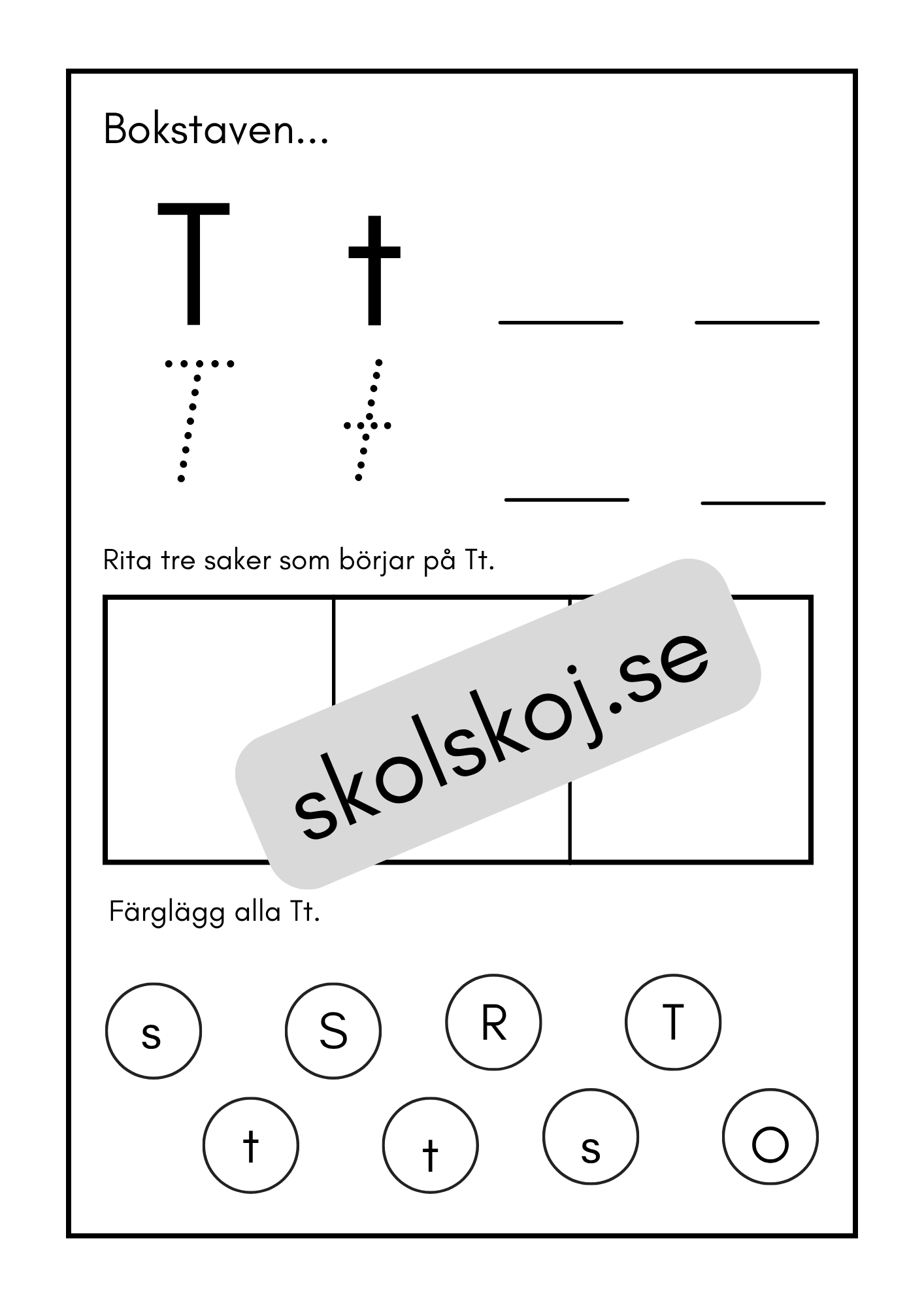 Mina bokstäver - Häfte (30 sidor)