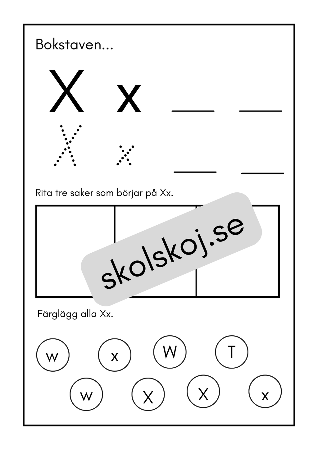 Mina bokstäver - Häfte (30 sidor)