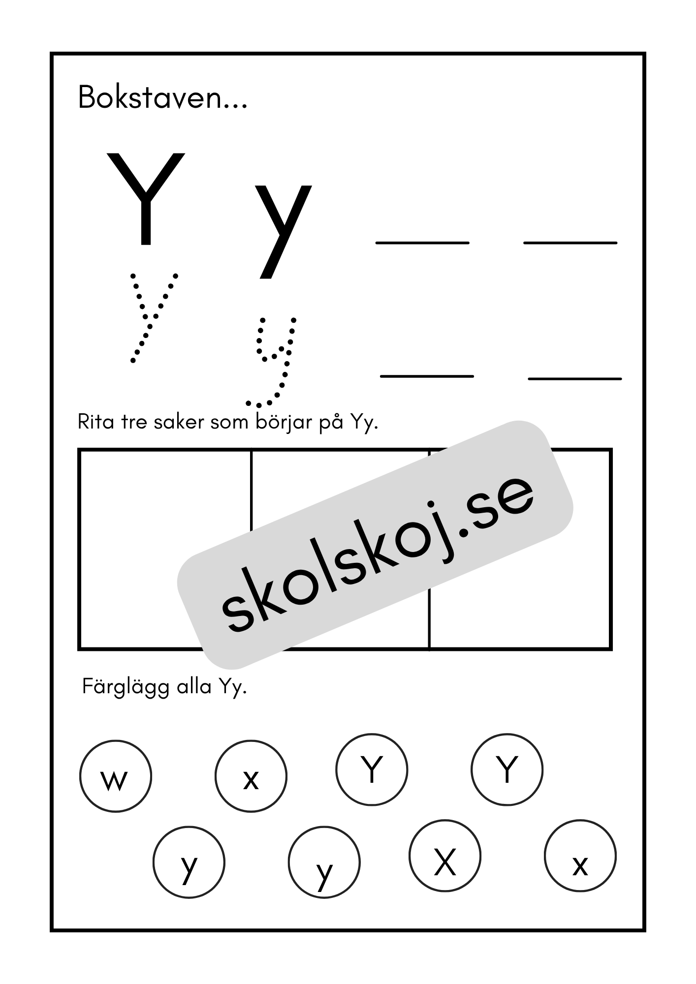 Mina bokstäver - Häfte (30 sidor)