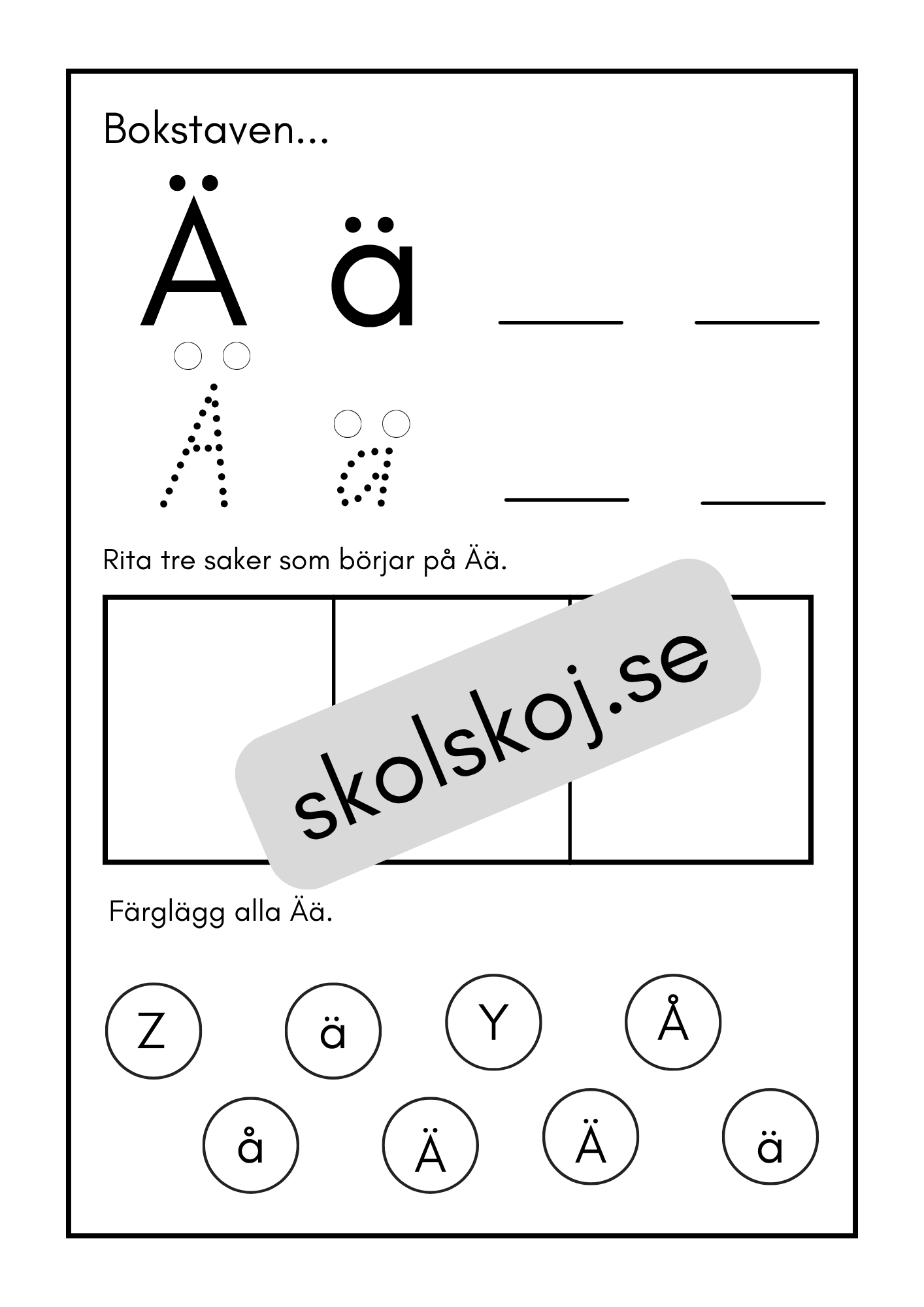 Mina bokstäver - Häfte (30 sidor)