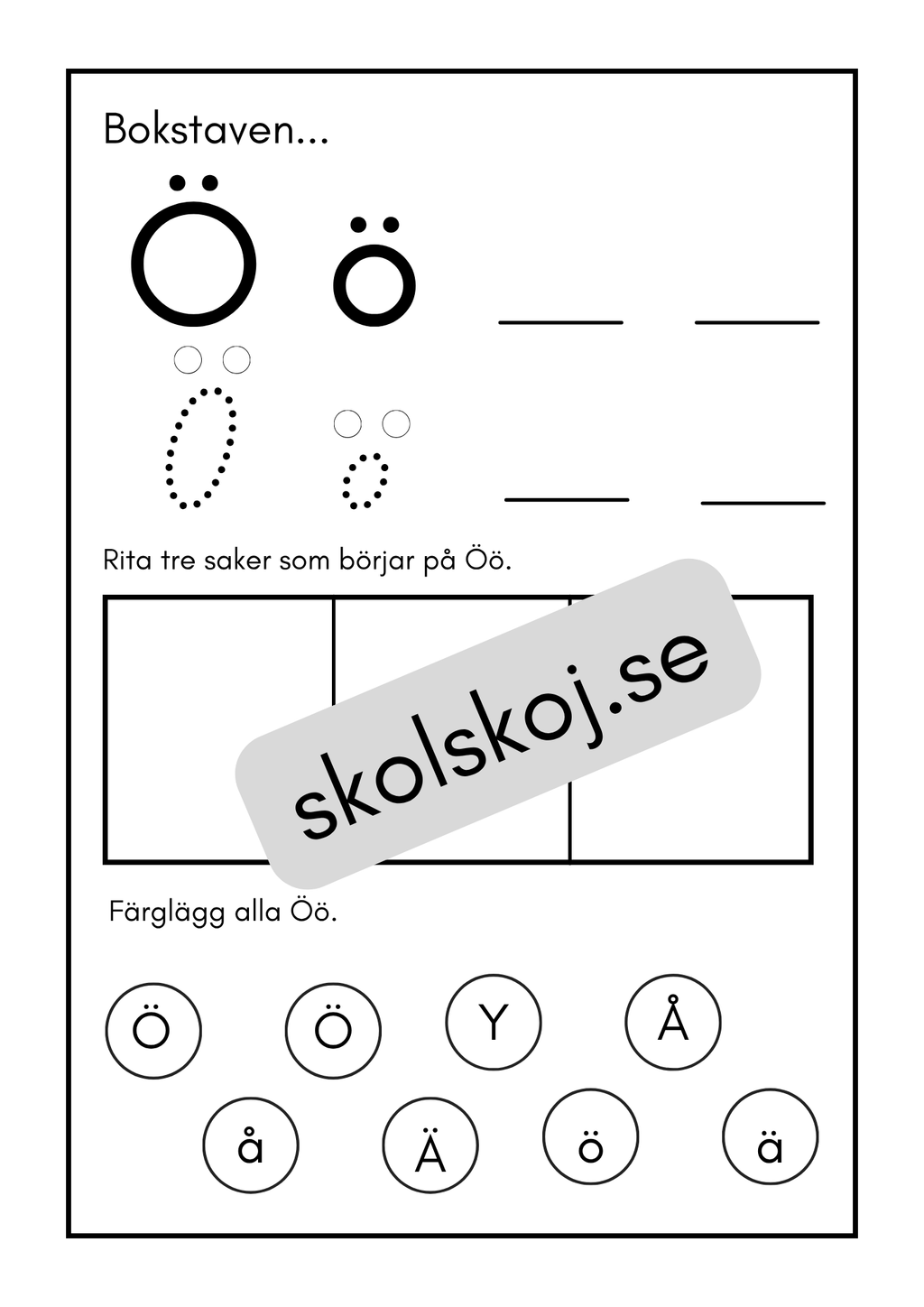 Mina bokstäver - Häfte (30 sidor)