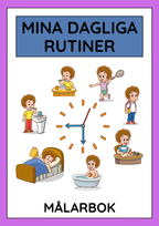 Mina dagliga rutiner - Målarbok