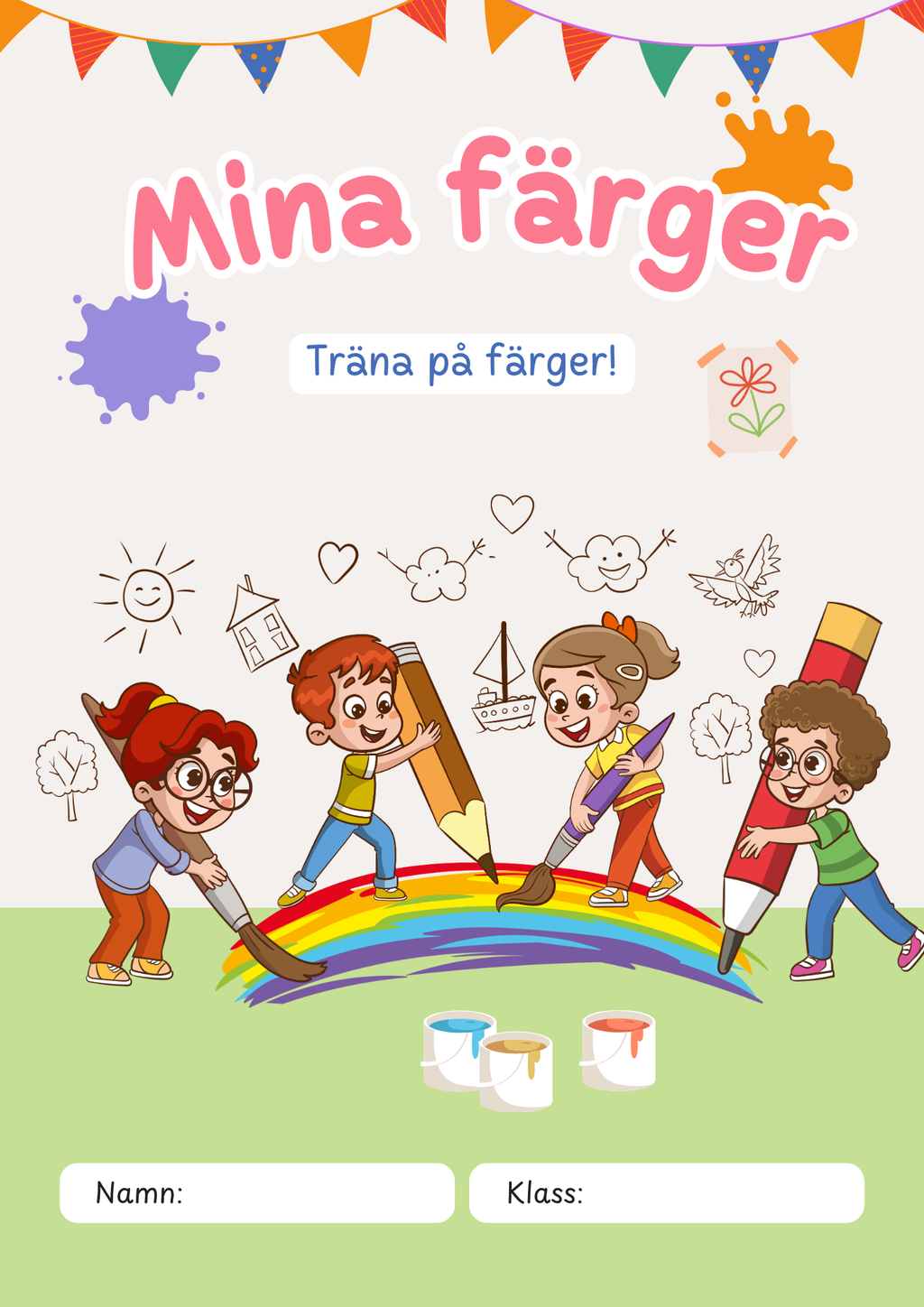 Mina färger - Träna på färger