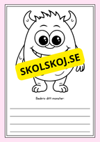 Mina monster - Beskriv ditt monster