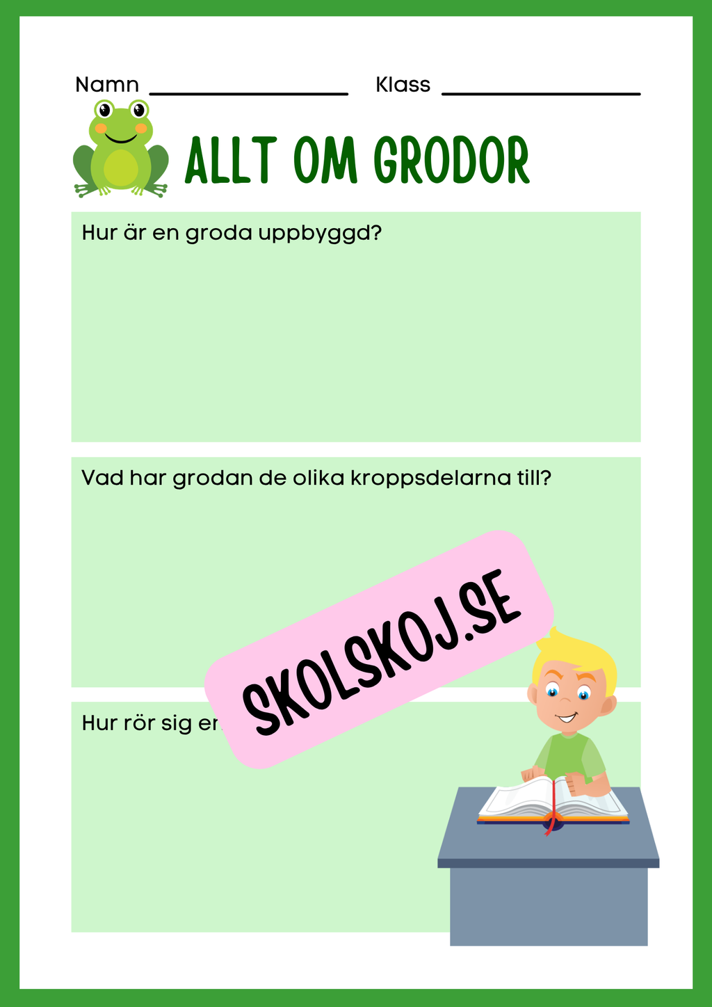 Min forskningsbok om grodor