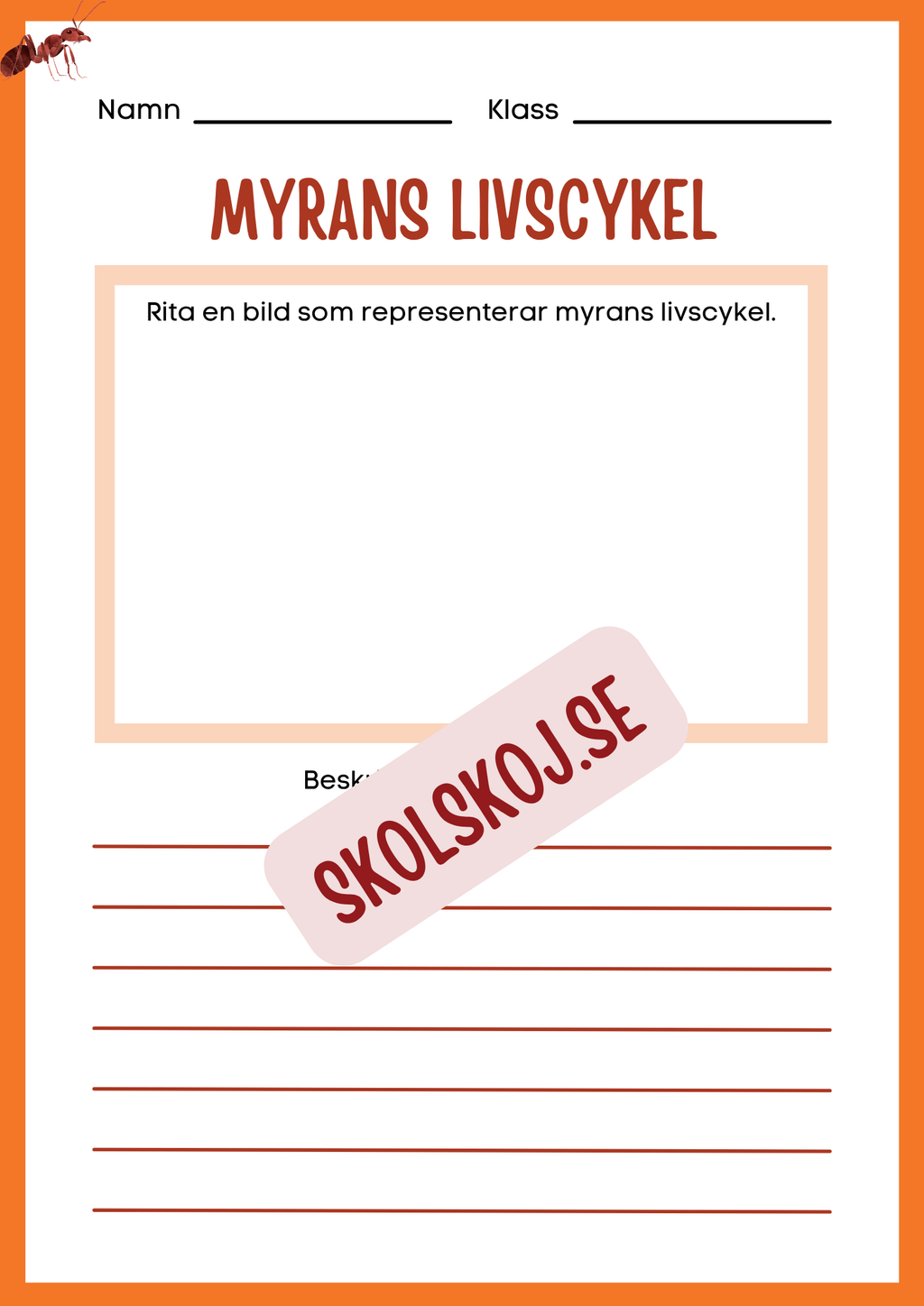 Min forskningsbok om myror