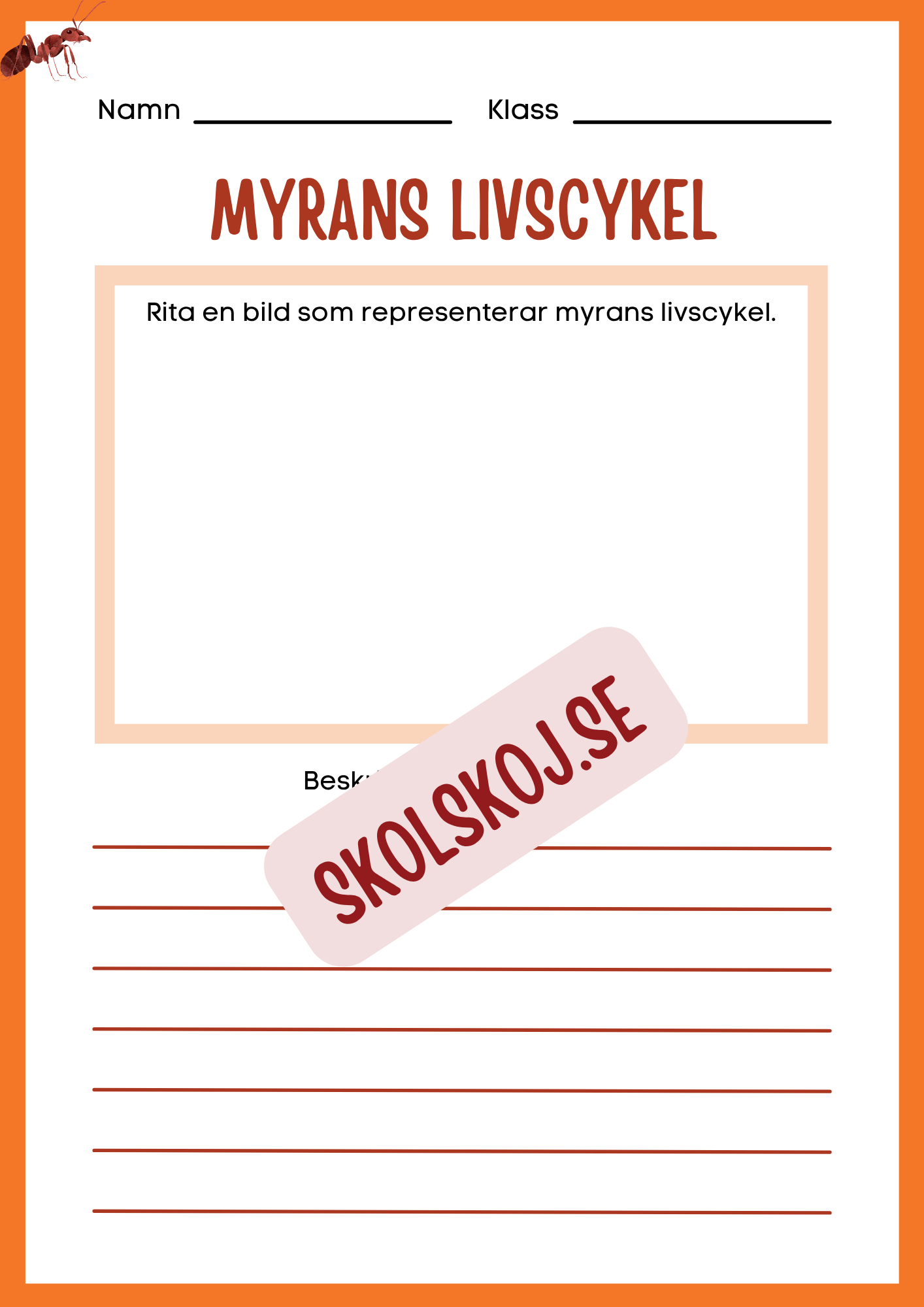 Min forskningsbok om myror