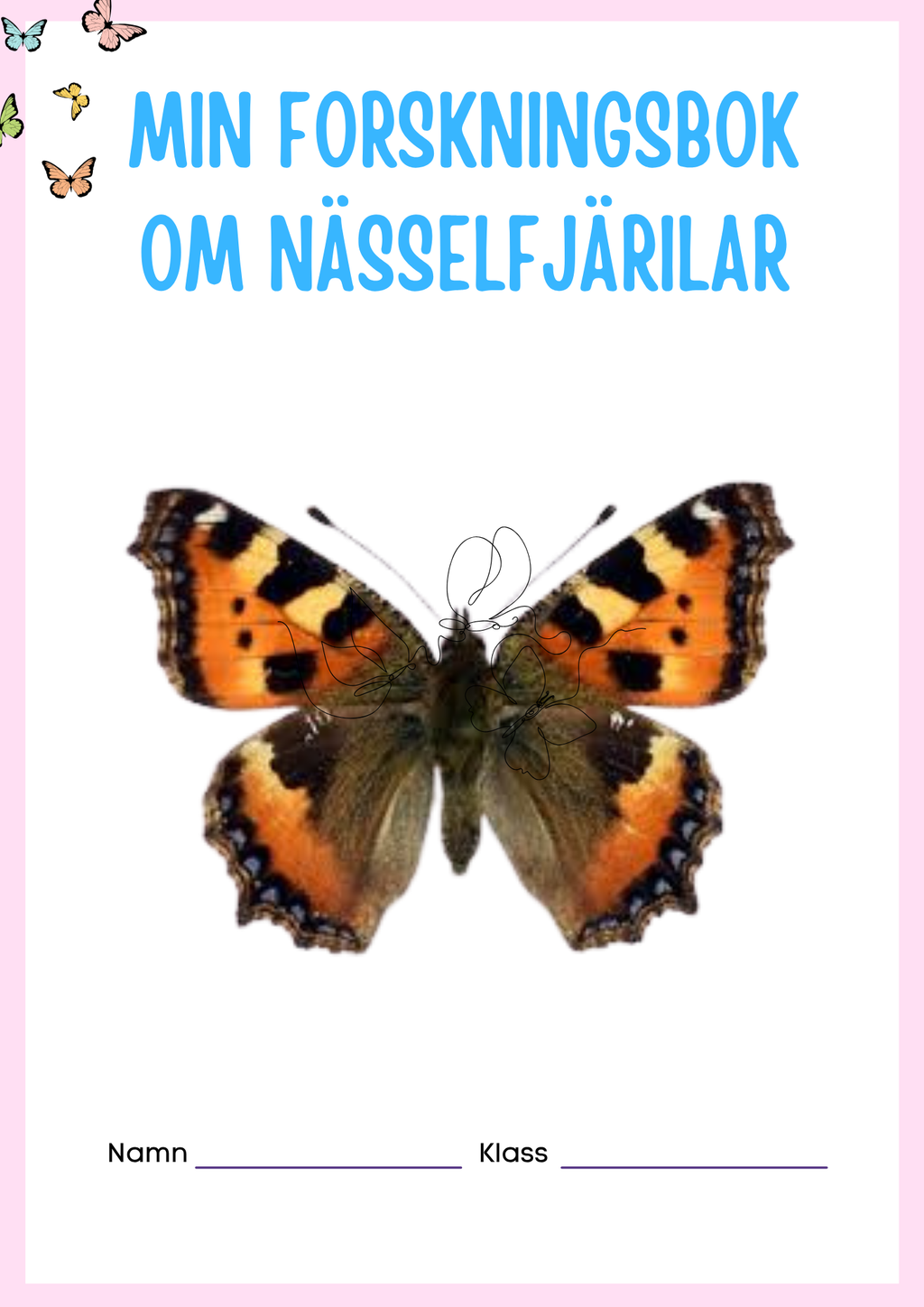 Min forskningsbok om nässelfjärilar