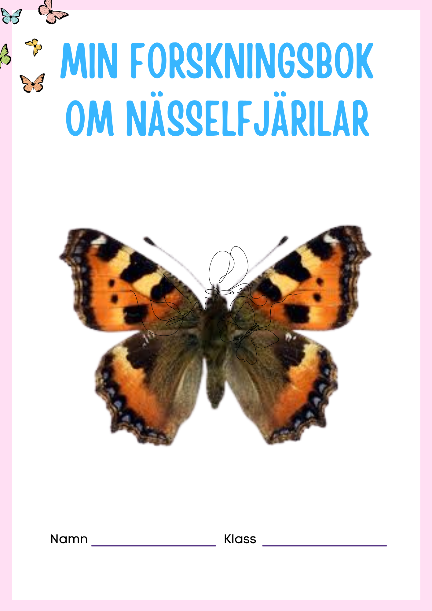 Min forskningsbok om nässelfjärilar