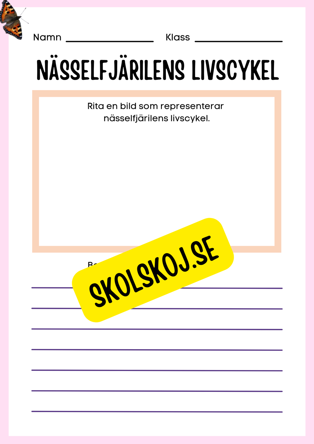 Min forskningsbok om nässelfjärilar