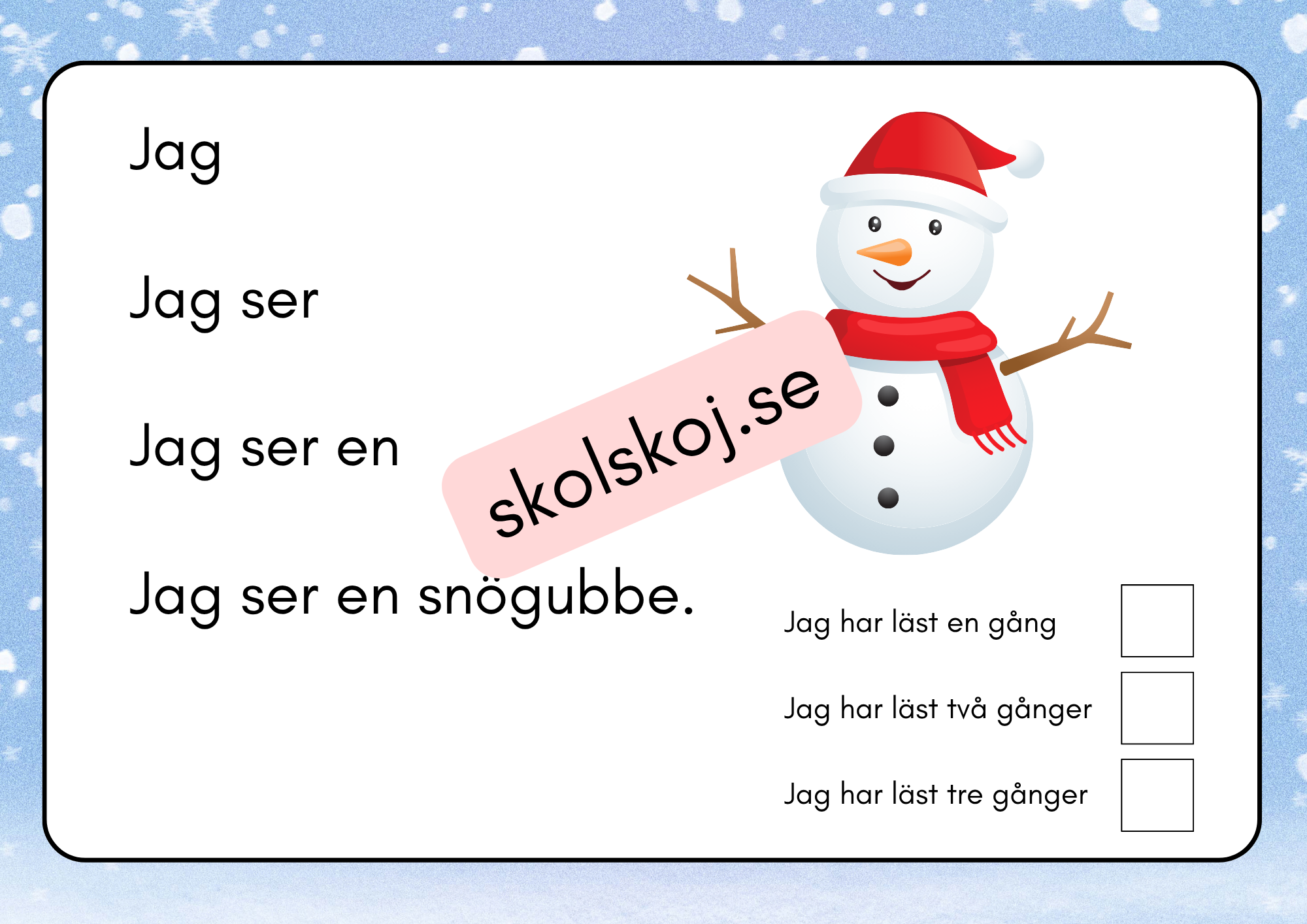 Min läsebok om jul