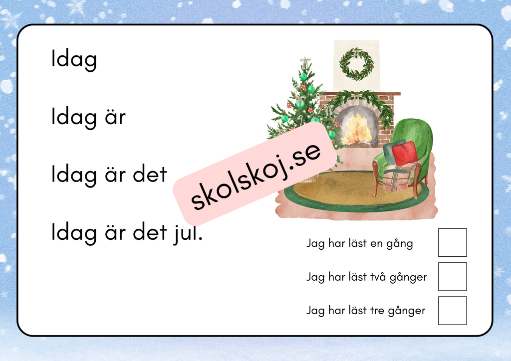 Min läsebok om jul