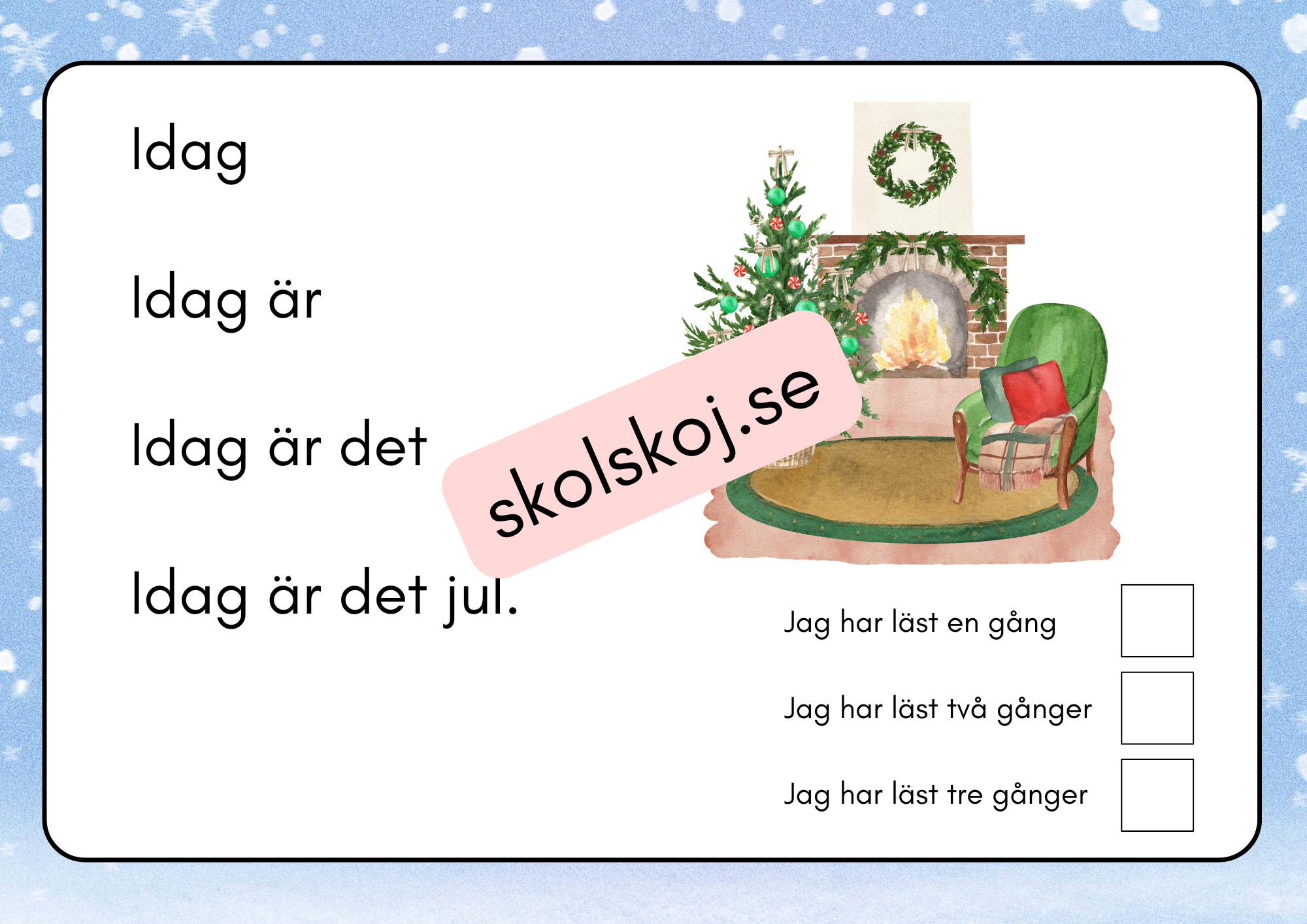 Min läsebok om jul