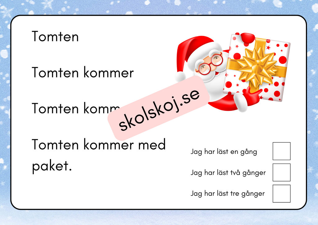Min läsebok om jul