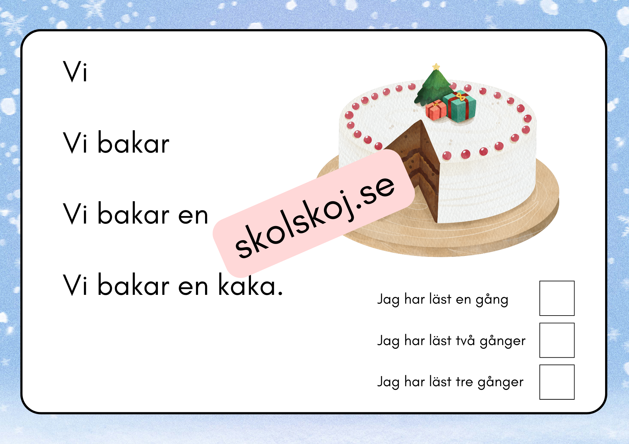 Min läsebok om jul