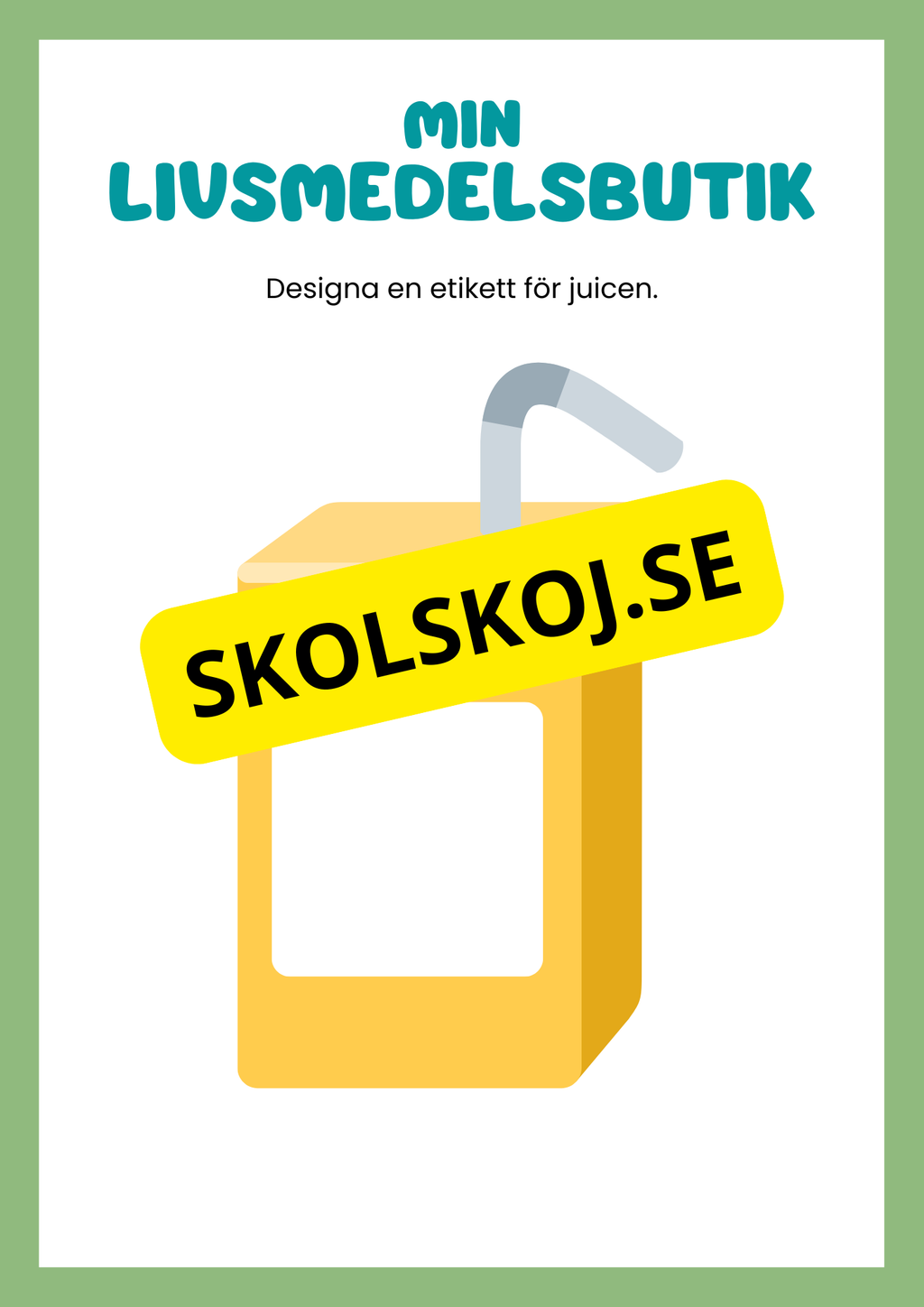 Min livsmedelsbutik - Häfte