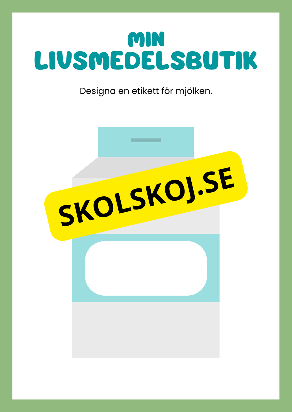 Min livsmedelsbutik - Häfte
