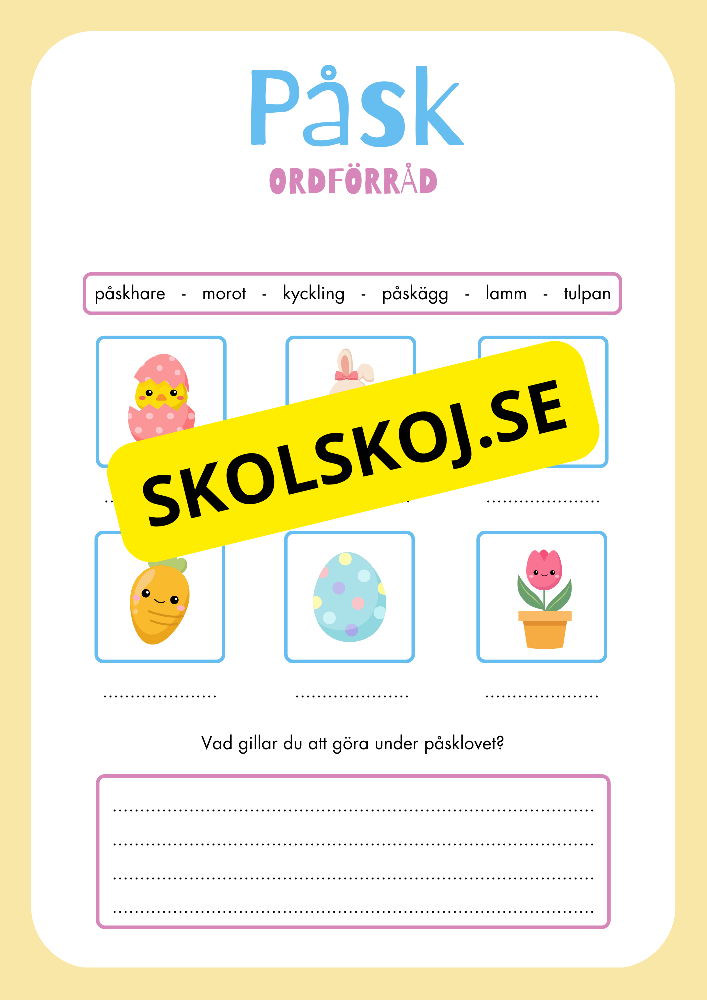 Min påsk - Aktivitetsbok