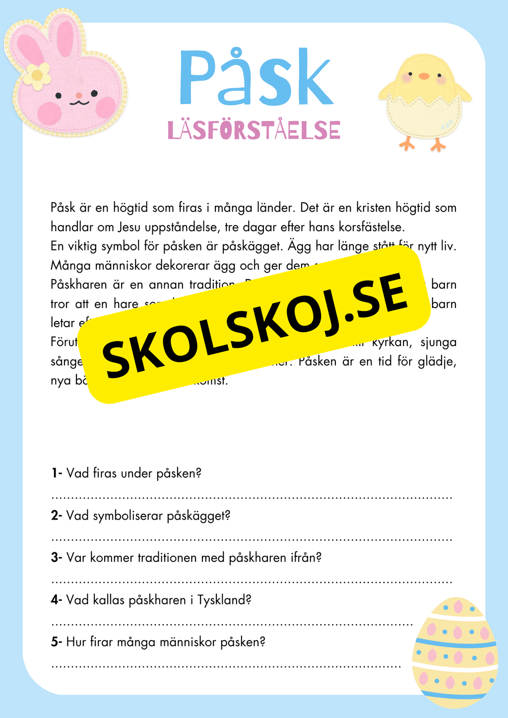 Min påsk - Aktivitetsbok