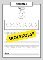 Min sifferbok 1 - 20