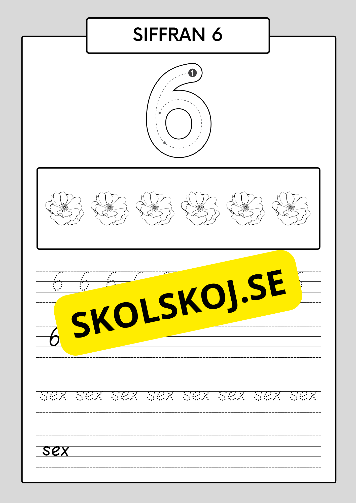 Min sifferbok 1 - 20