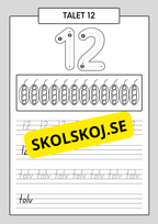 Min sifferbok 1 - 20