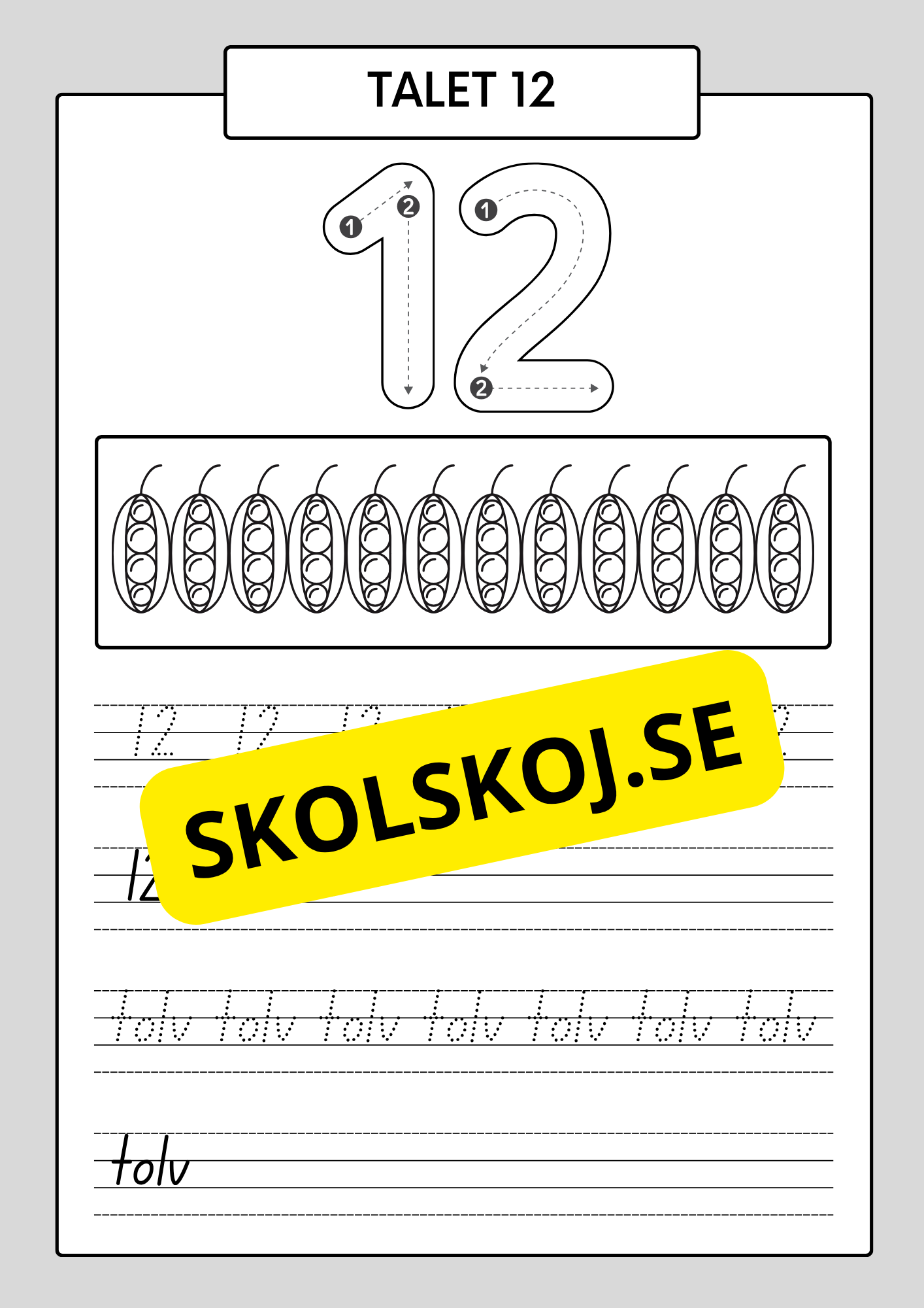 Min sifferbok 1 - 20