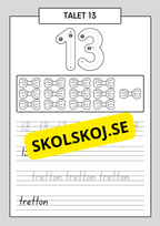 Min sifferbok 1 - 20